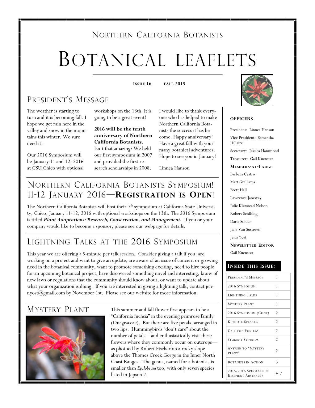 Botanical Leaflets