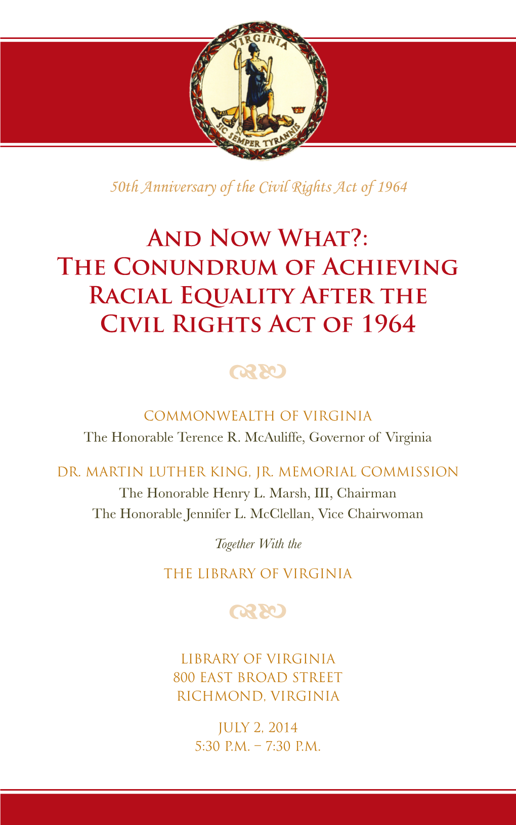 The Conundrum of Achieving Racial Equality After the Civil Rights Act of 1964 Db