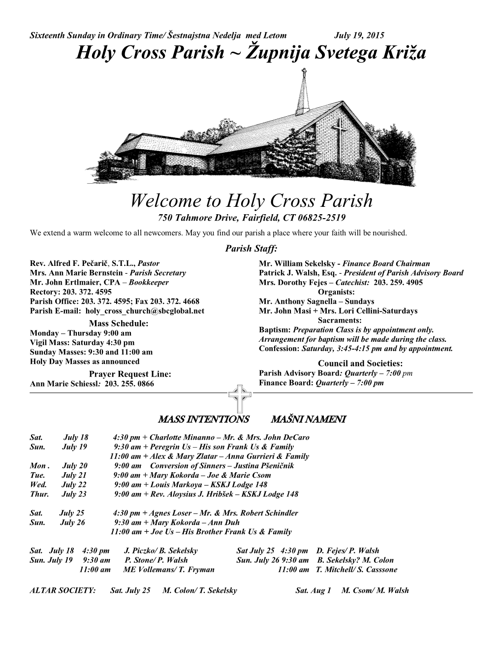 Holy Cross Parish ~ Sveti Križ