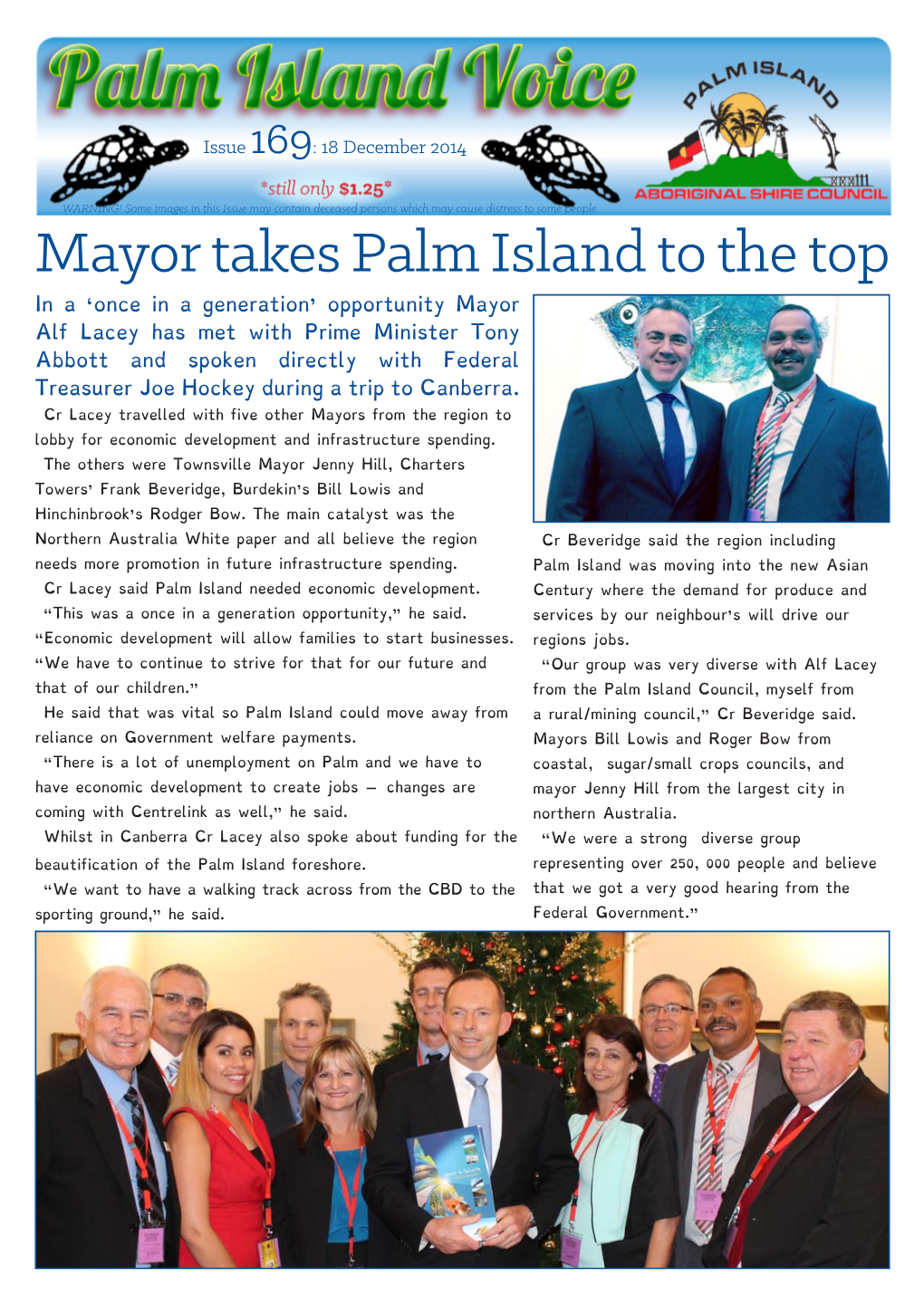 Mayor Takes Palm Island to The