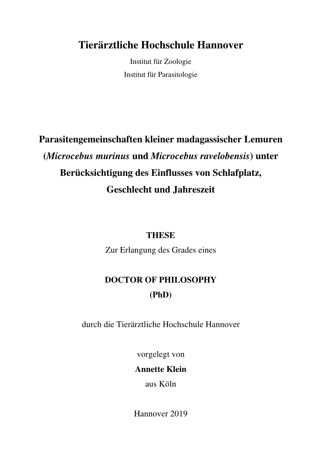 Dissertation Klein Druckversion