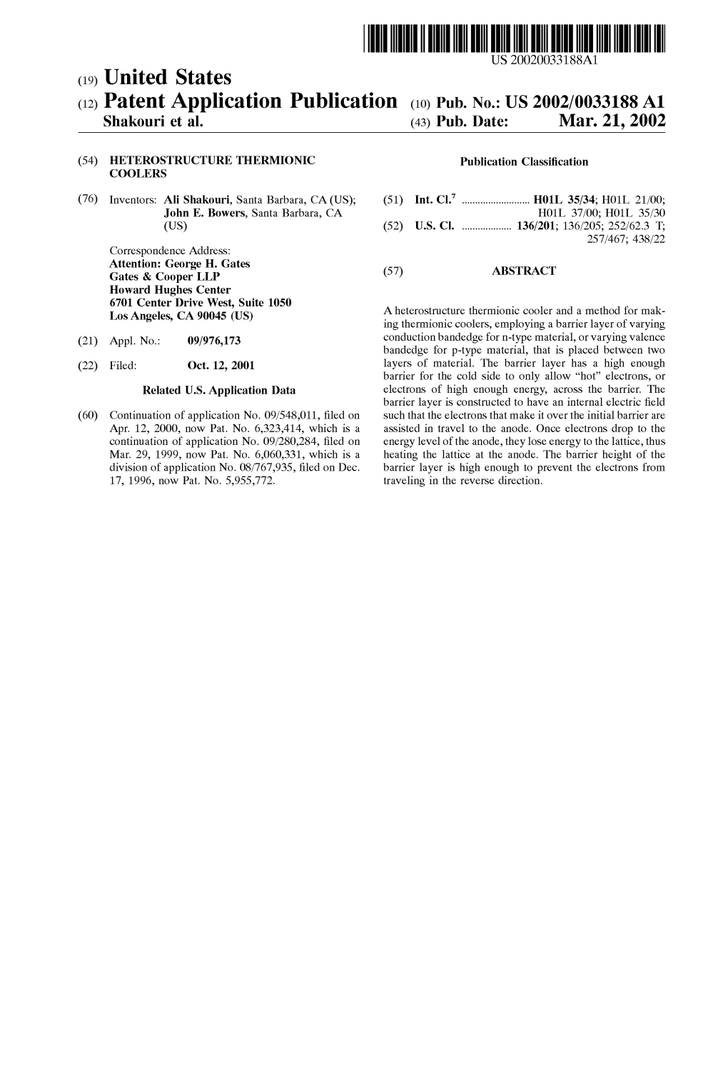 (19) United States (12) Patent Application Publication (10) Pub