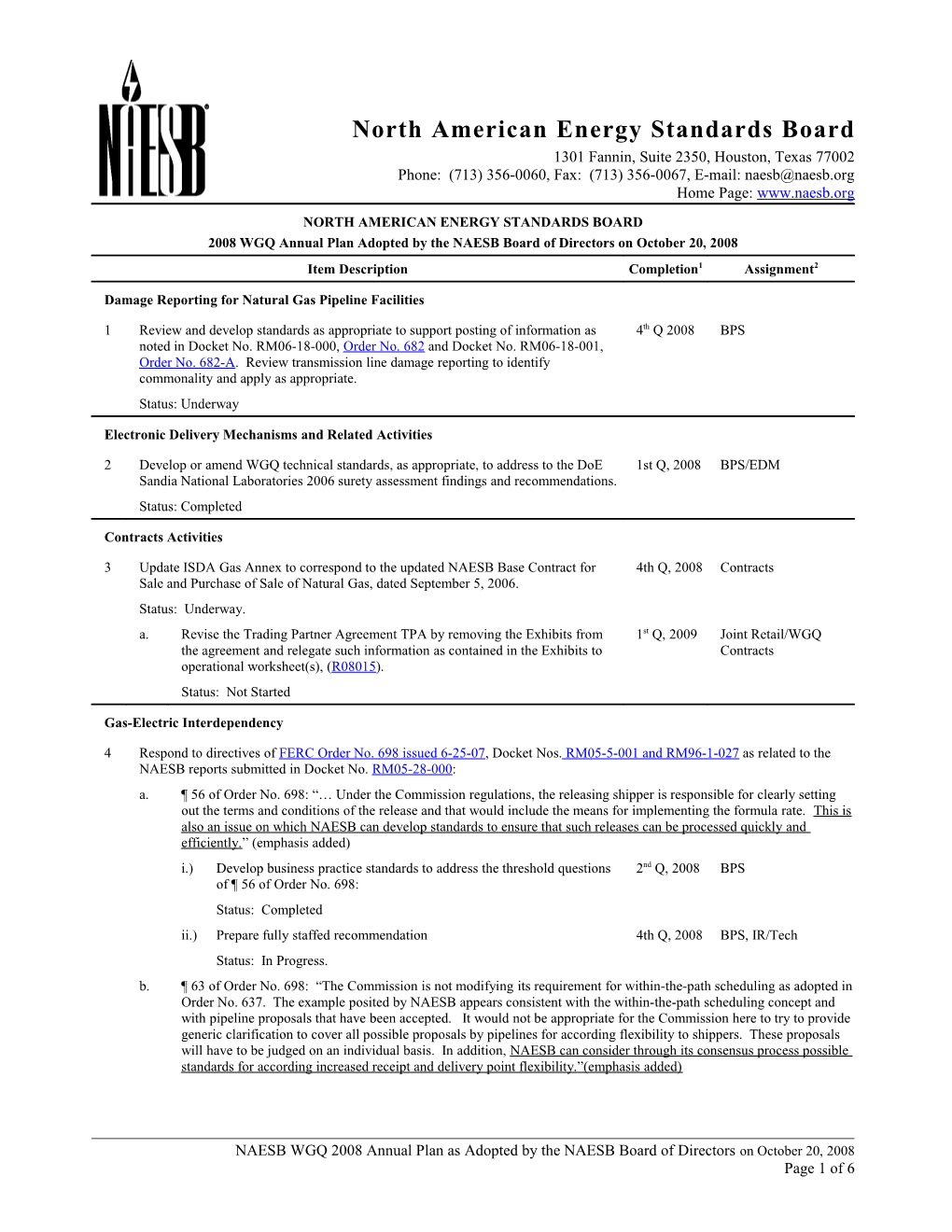 North American Energy Standards Board s23