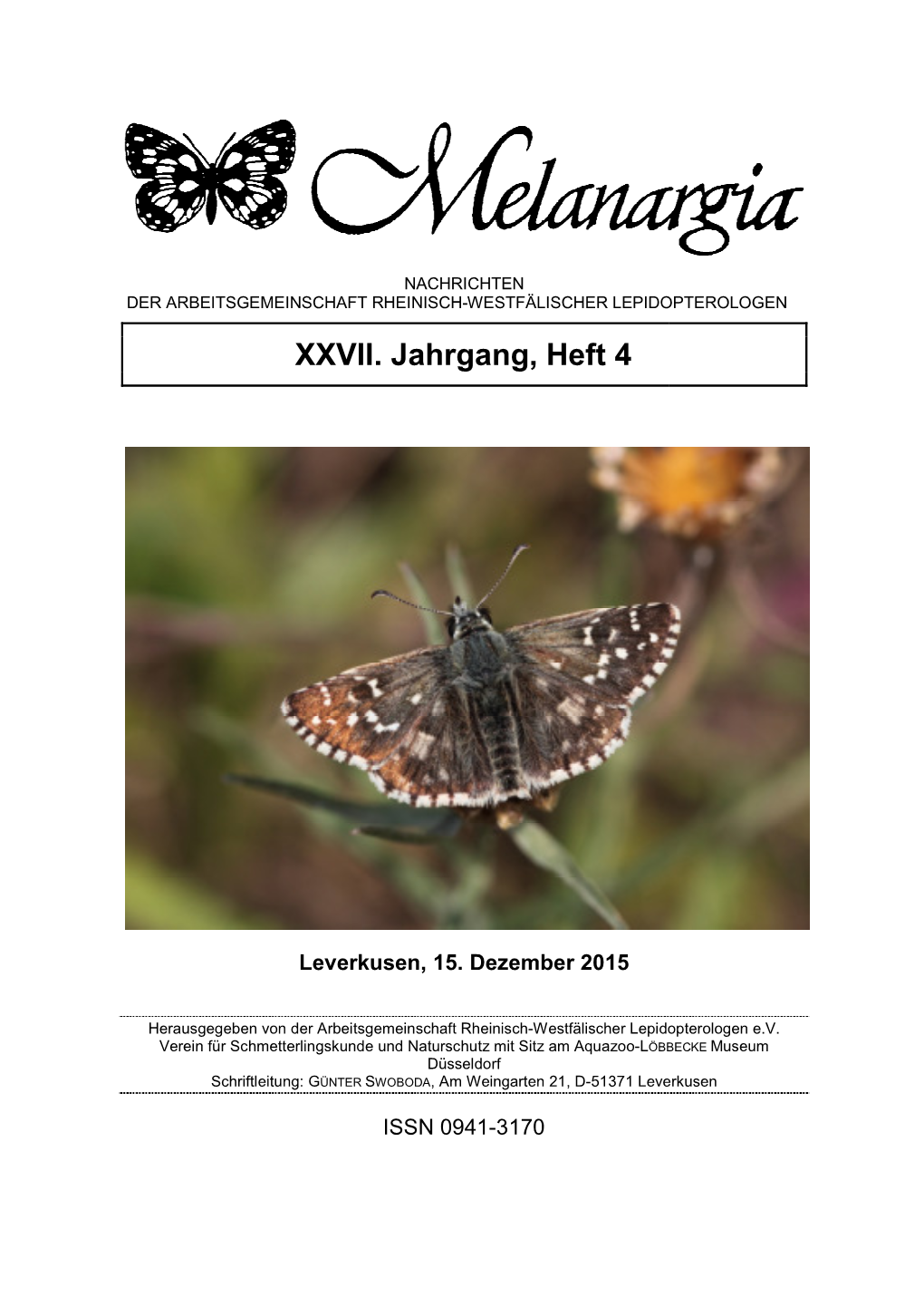 Melanargia 27 Heft 4