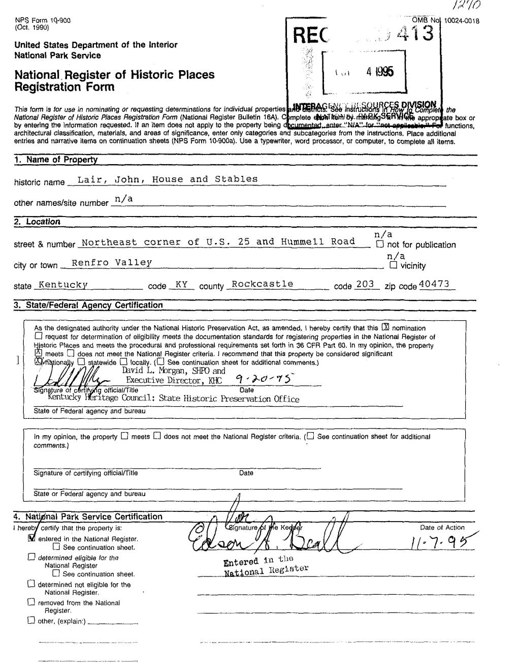 National Register of Historic Places Continuation Sheet