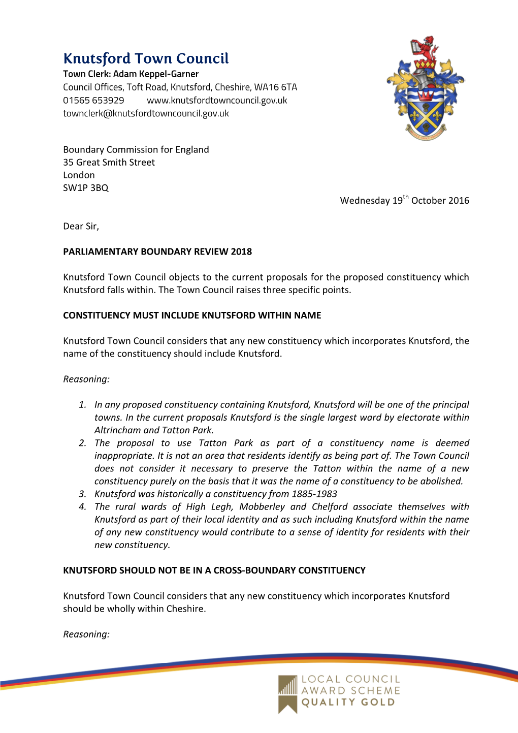 Parliamentary Boundary Review 2018