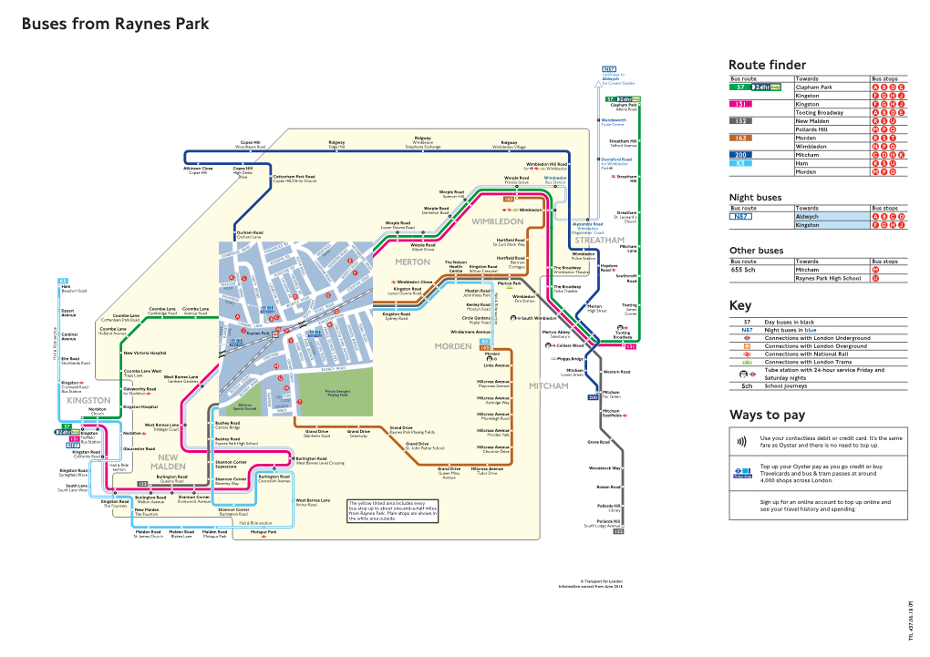 Buses from Raynes Park