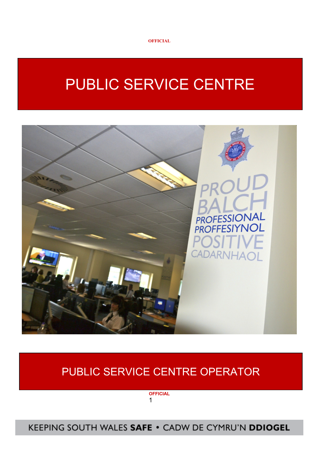 1. About the Public Service Centre