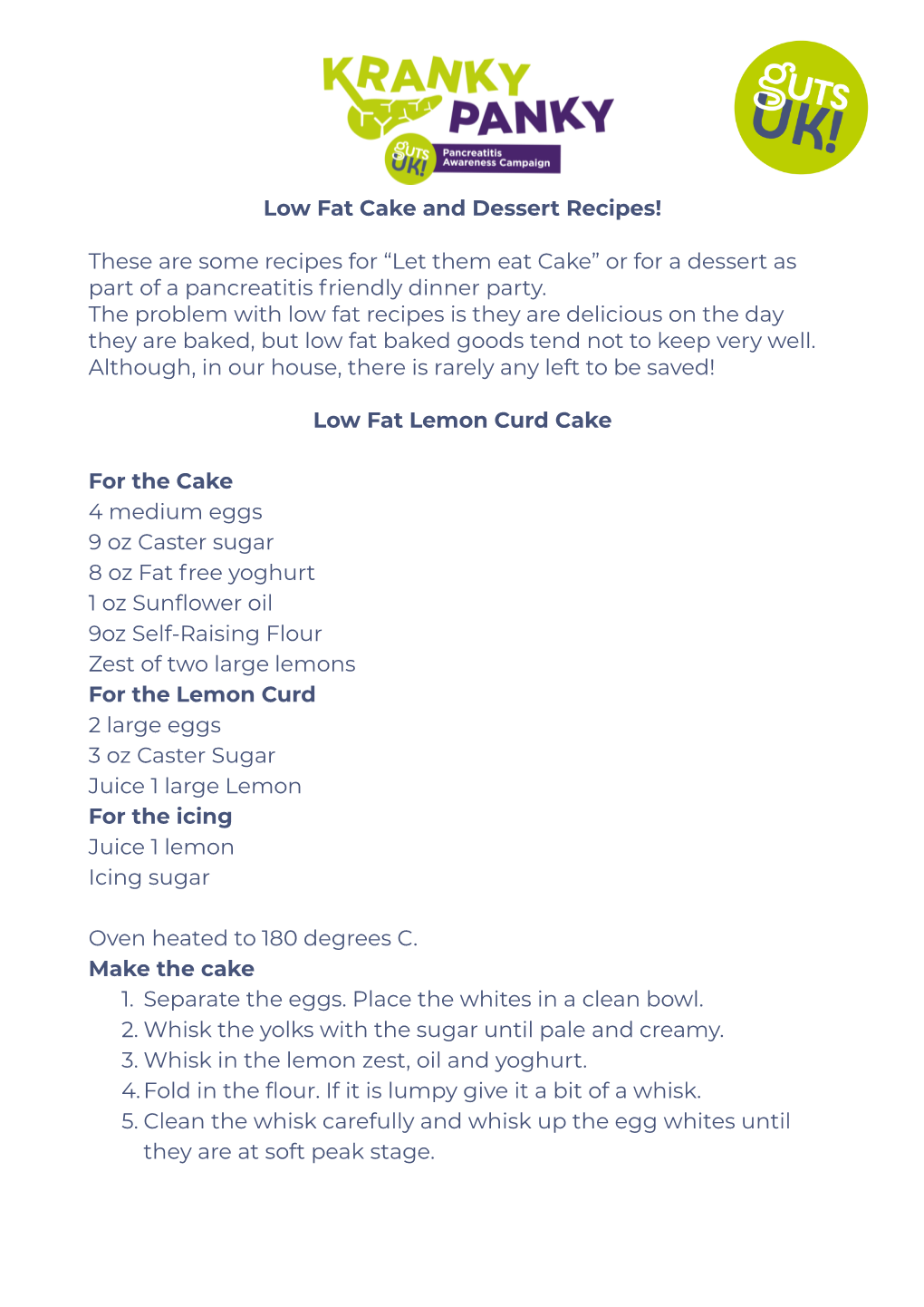 Low Fat Cake and Dessert Recipes! These Are Some Recipes