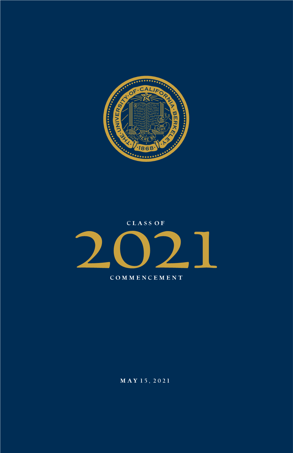 2021 Economics Commencement Program