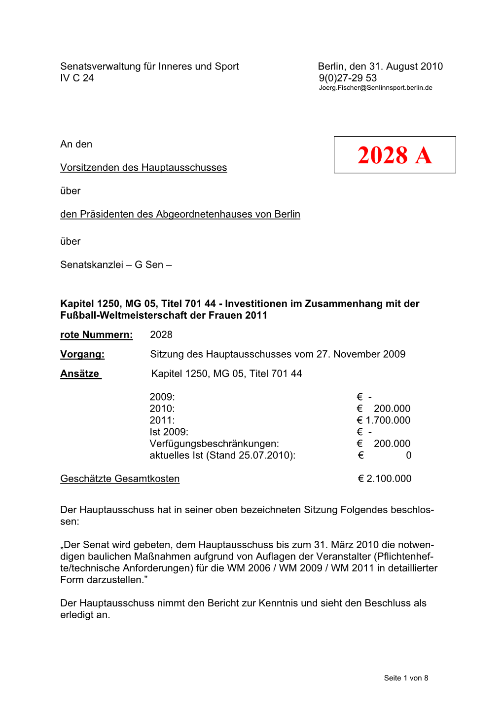 Muster Für Schreiben Und Berichte an Den