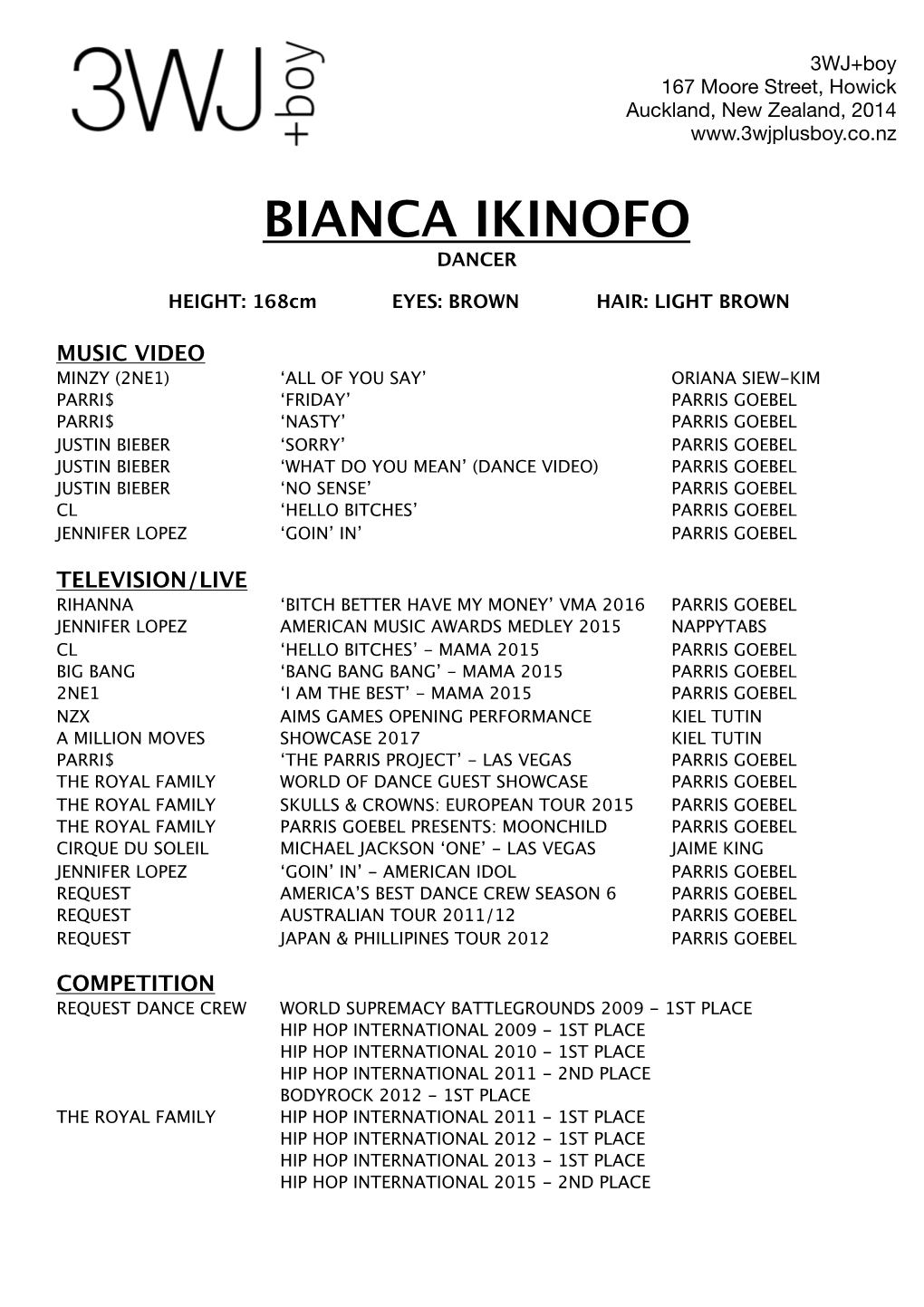 Bianca Ikinofo Dancer