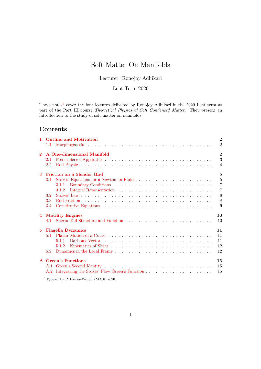 Soft Matter on Manifolds