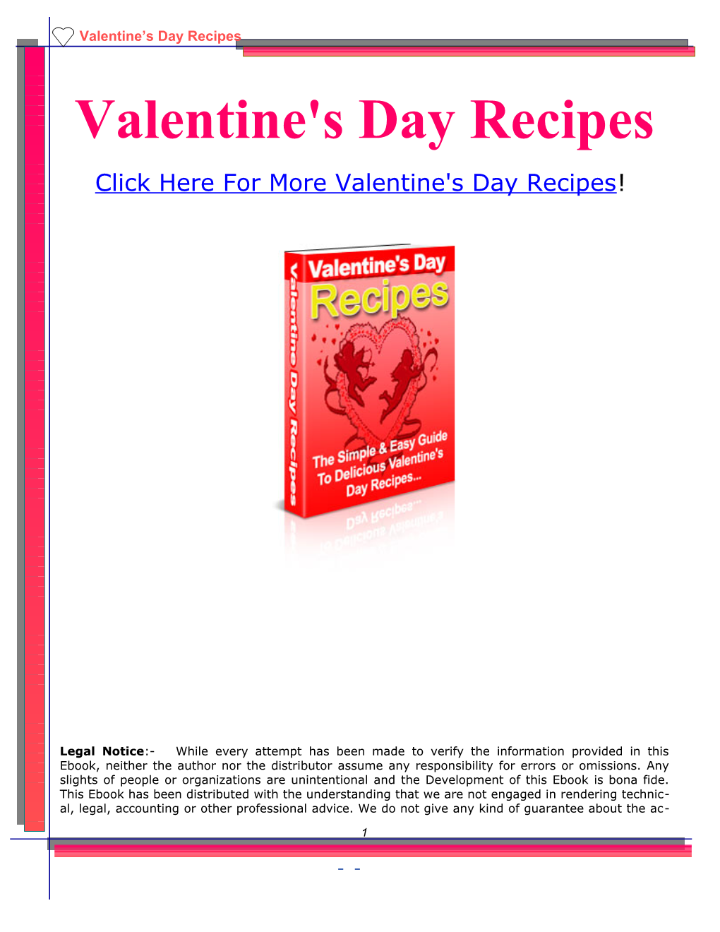 Valentine's Day Recipes Click Here for More Valentine's Day Recipes!