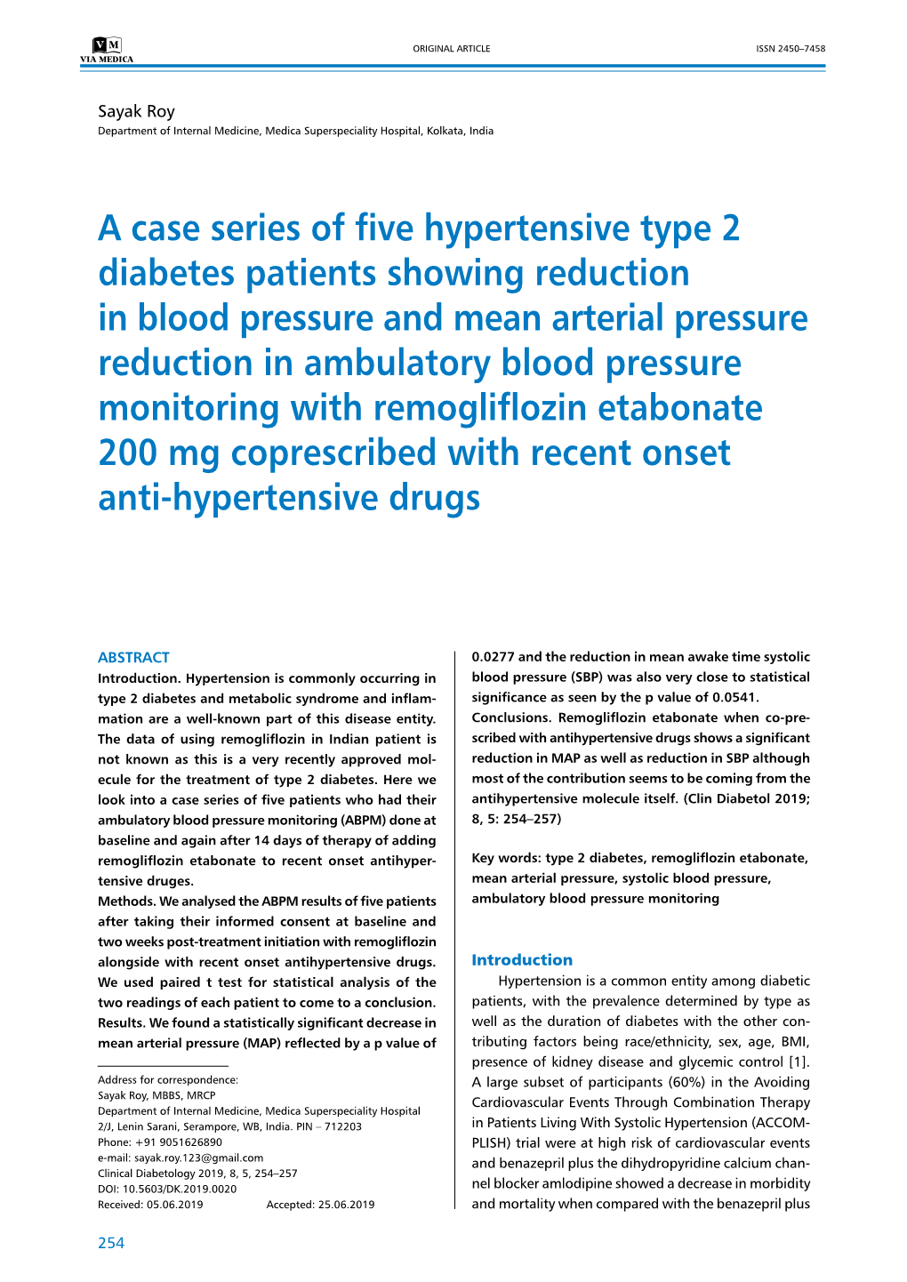 A Case Series of Five Hypertensive Type 2 Diabetes Patients Showing