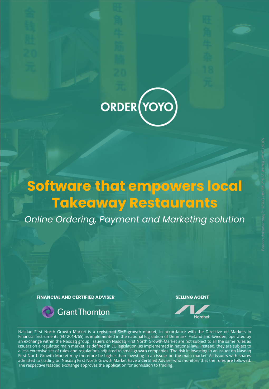 Software That Empowers Local Takeaway Restaurants Online Ordering, Payment and Marketing Solution Penneo Dokumentnøgle: 5E50Q-HH0BF-7Y07Z-WHHSI-INE4T-UX3DJ