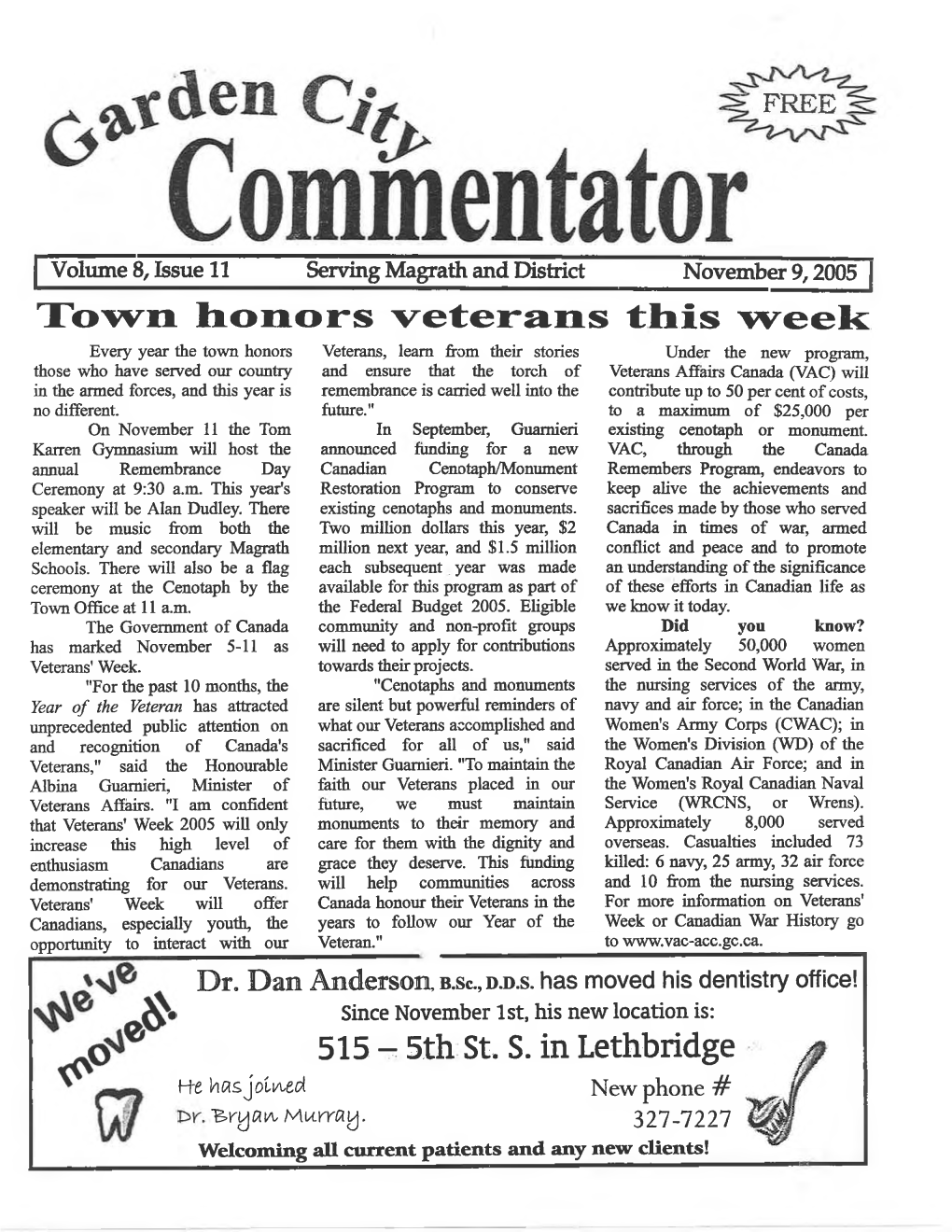 Town Honors Veterans This Week