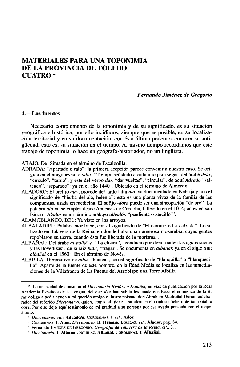 Descargar PDF “Materiales Para Una Toponimia De La Provincia De Toledo