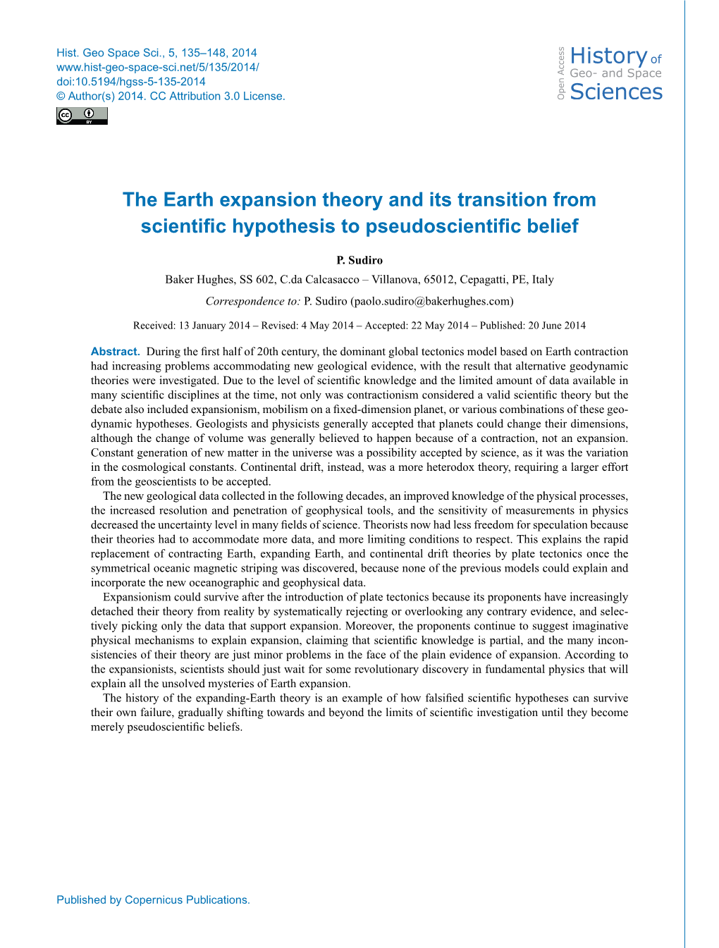 The Earth Expansion Theory and Its Transition from Scientific Hypothesis to Pseudoscientific Belief