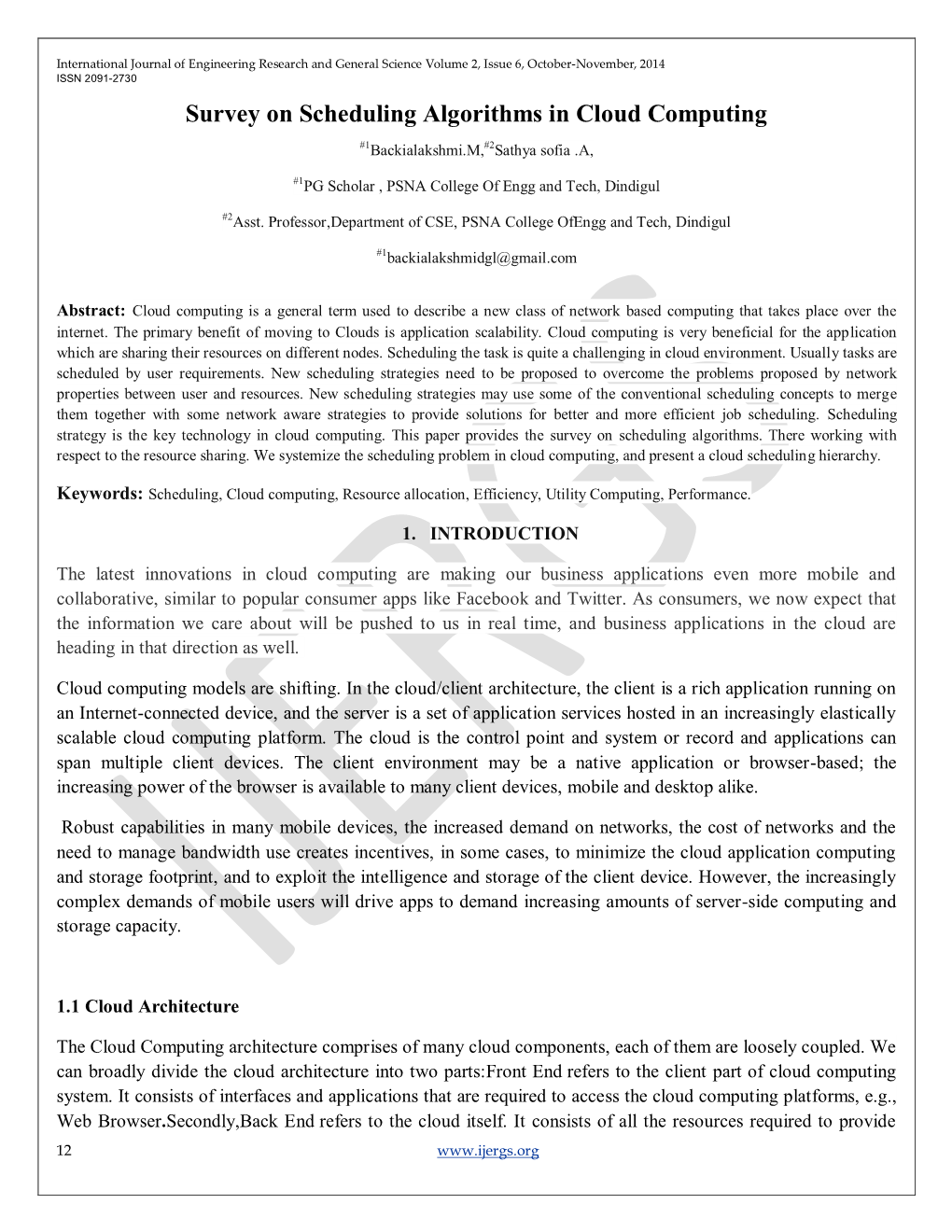 2.Survey on Scheduling Algorithms in Cloud Computing