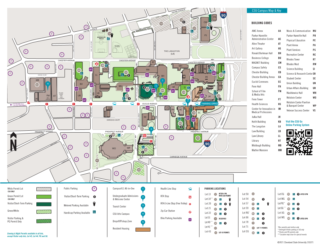 CSU Campus Map & Key BUILDING CODES