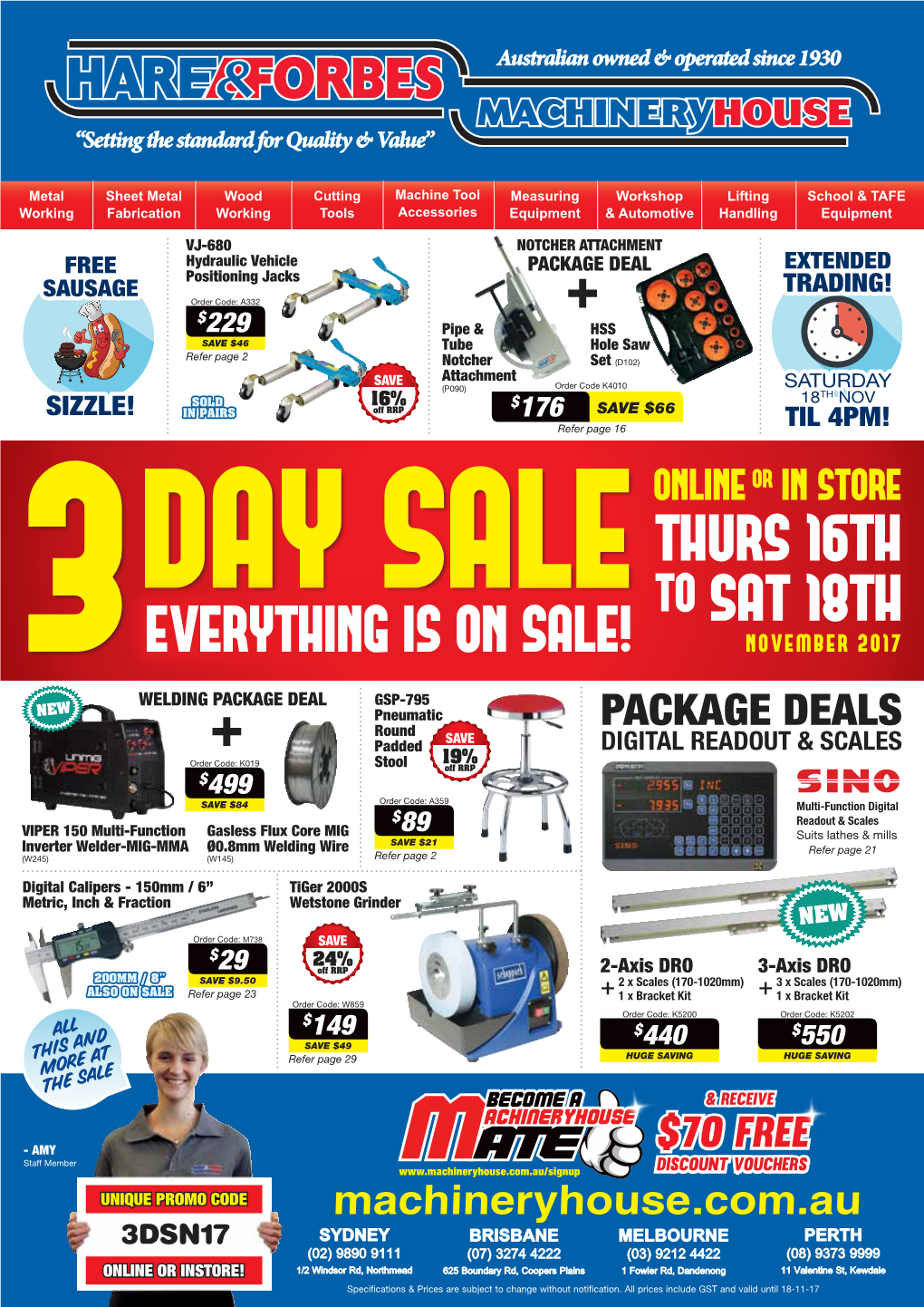 Everything Is on Sale! Thurs 16Th to Sat 18Th