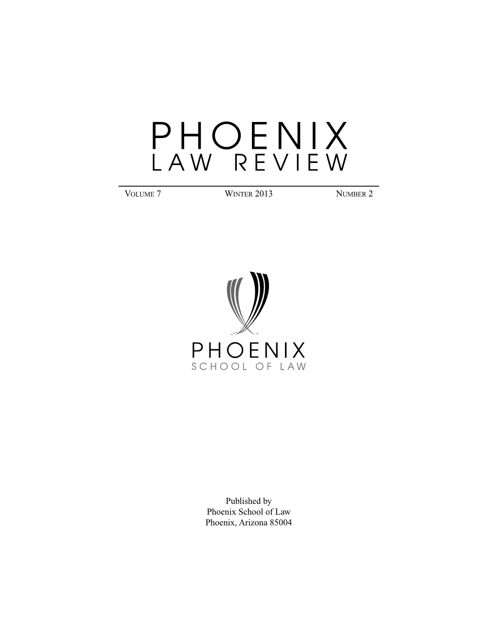 Phoenix Law Review
