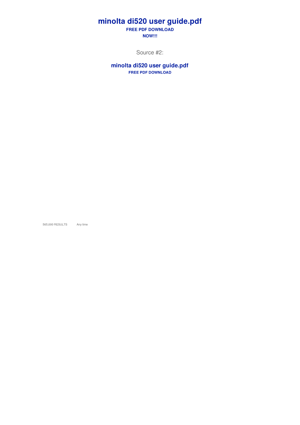 Minolta Di520 User Guide.Pdf FREE PDF DOWNLOAD NOW!!!