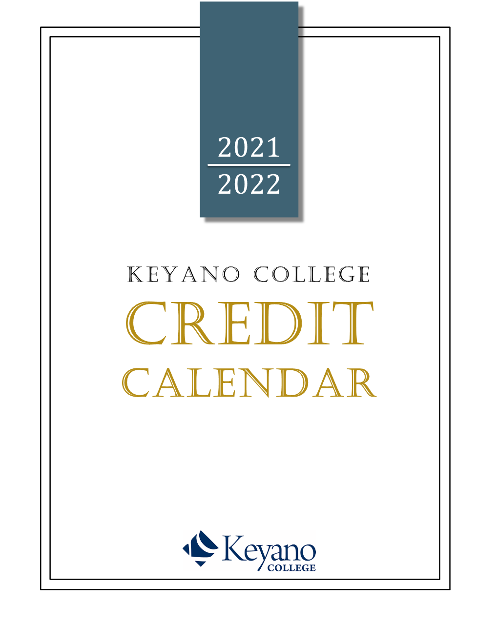 Credit Calendar 2021-2022