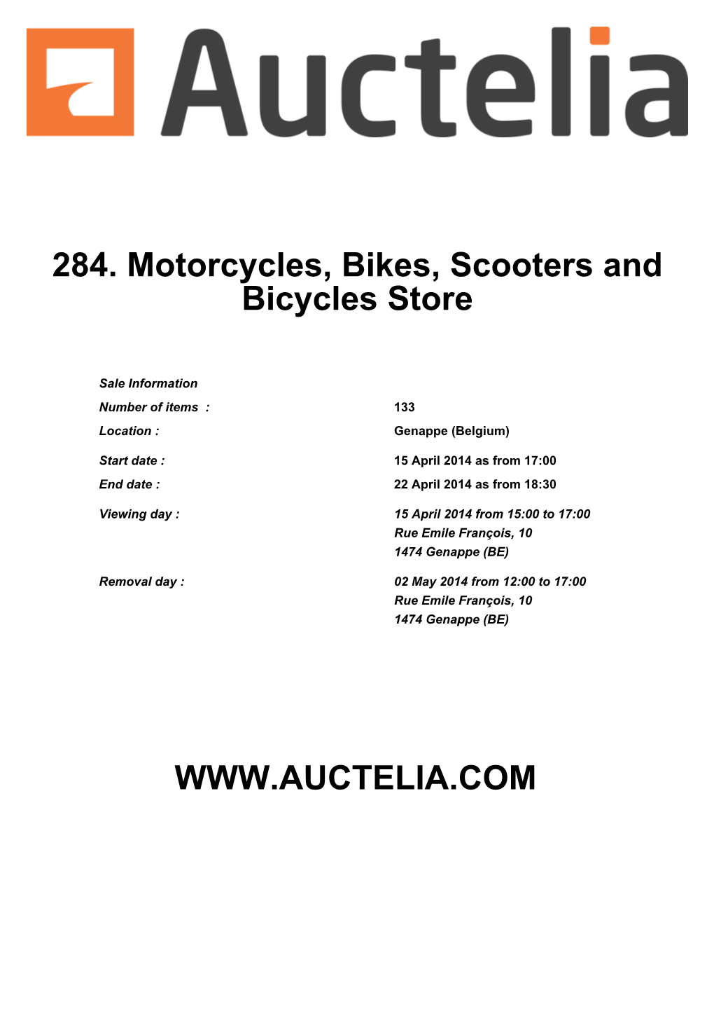 284. Motorcycles, Bikes, Scooters and Bicycles Store