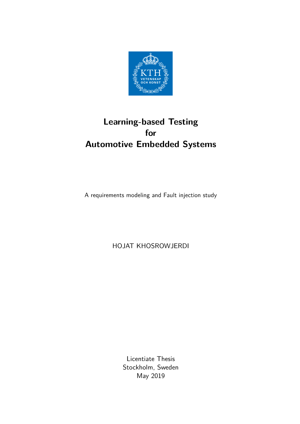 Learning-Based Testing for Automotive Embedded Systems