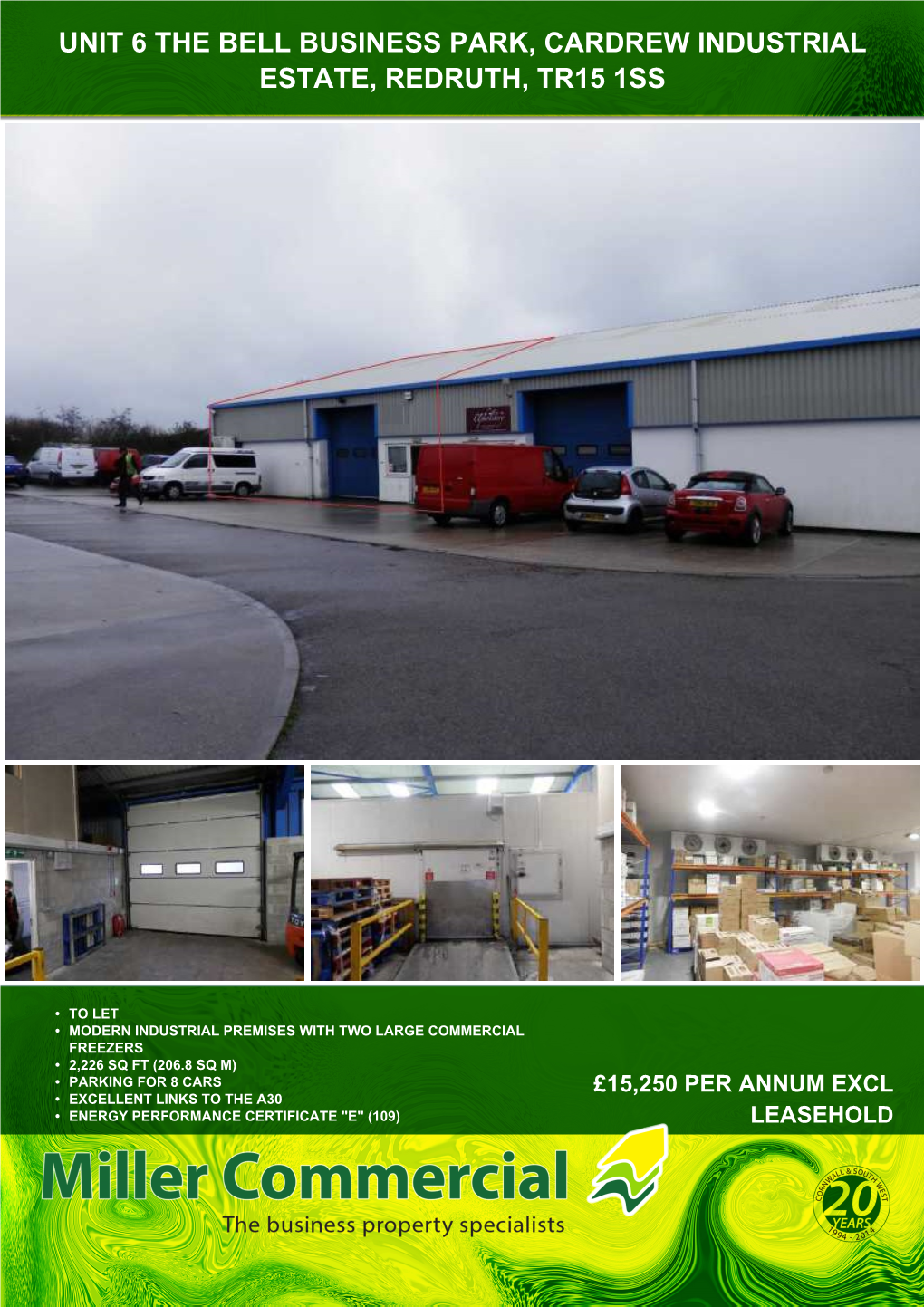 Unit 6 the Bell Business Park, Cardrew Industrial Estate, Redruth, Tr15 1Ss