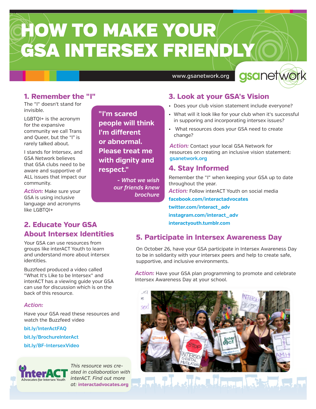 How to Make Your Gsa Intersex Friendly