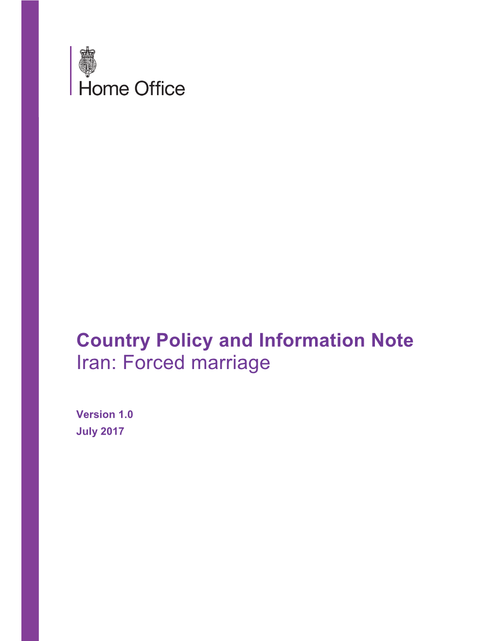 Iran: Forced Marriage