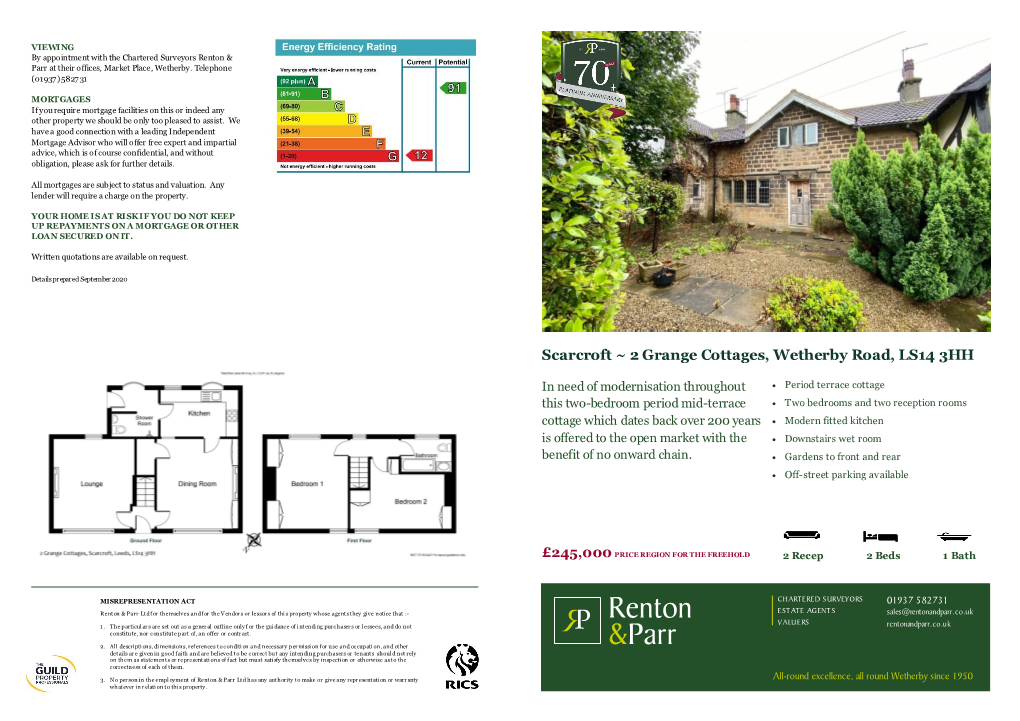 Scarcroft ~ 2 Grange Cottages, Wetherby Road, LS14 3HH