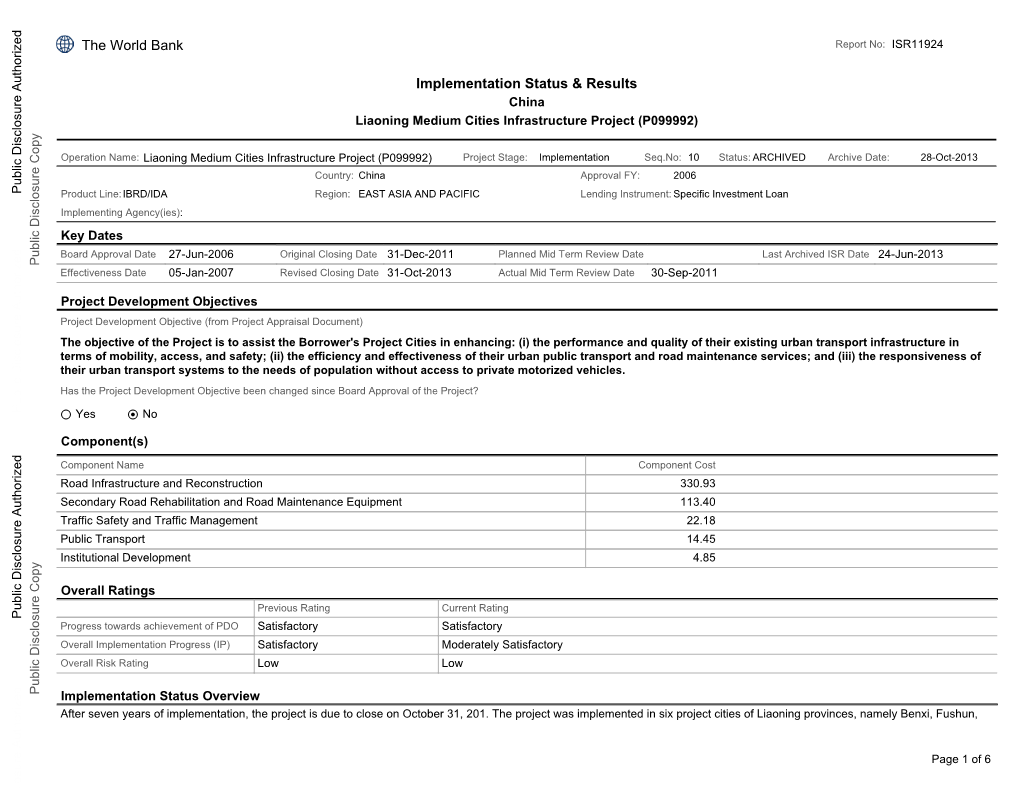 World Bank Document