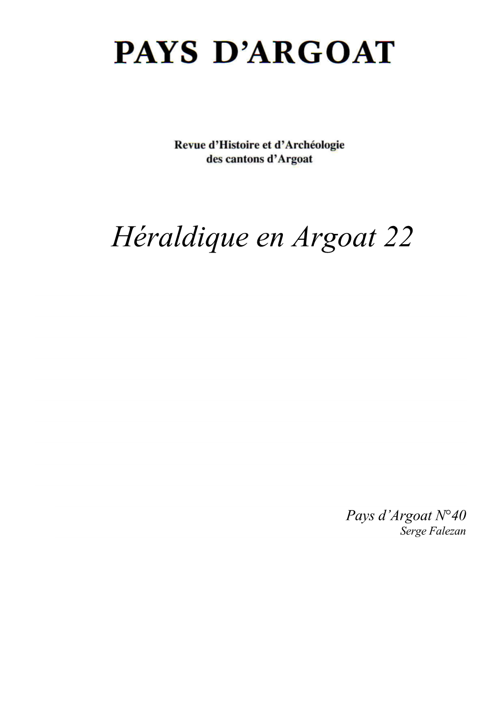 Héraldique En Argoat 22