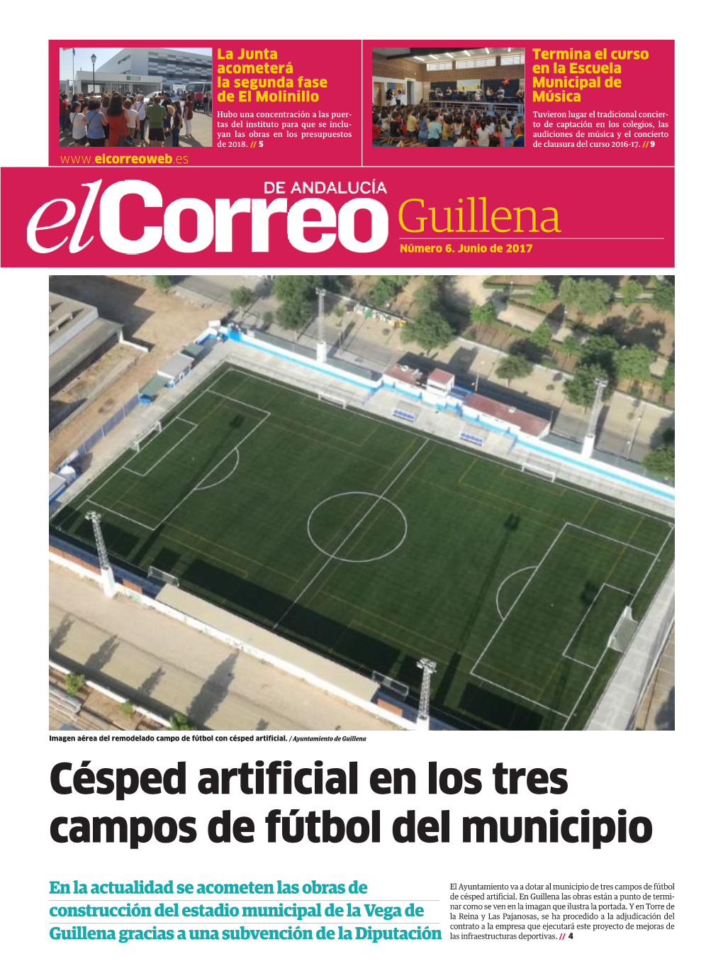 Ayuntamiento De Guillena Césped Artificial En Los Tres Campos De Fútbol Del Municipio