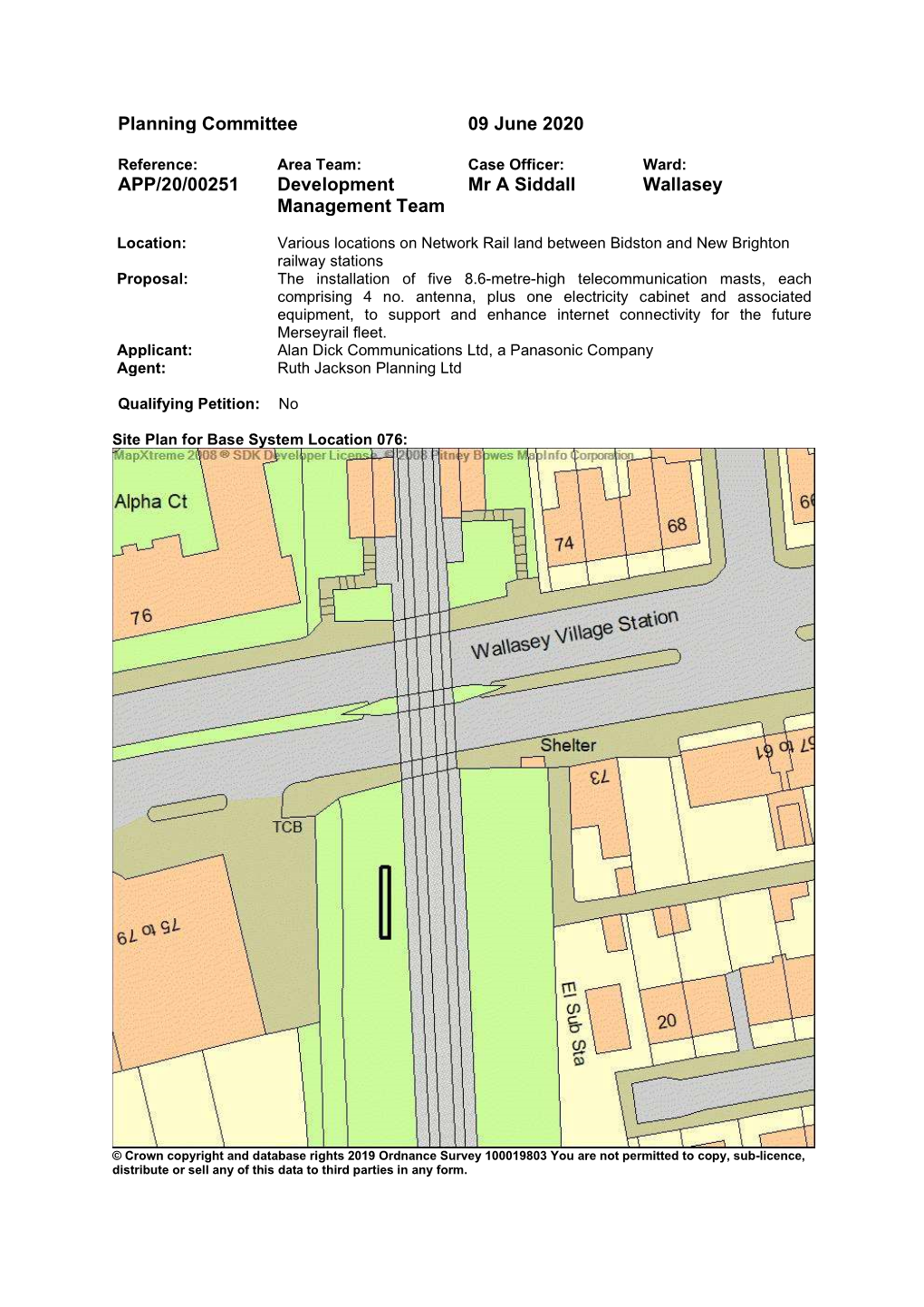 Planning Committee 09 June 2020 APP/20/00251