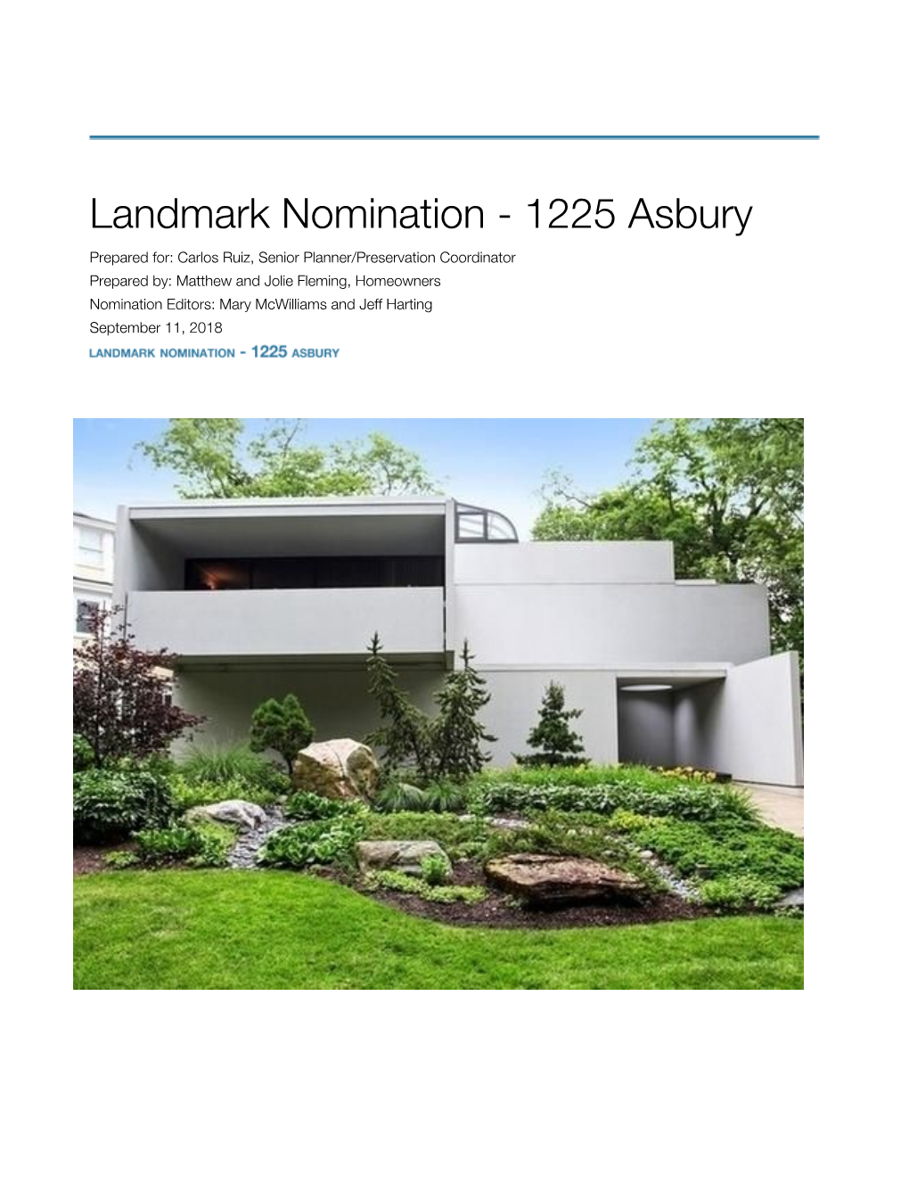 Landmark Nomination