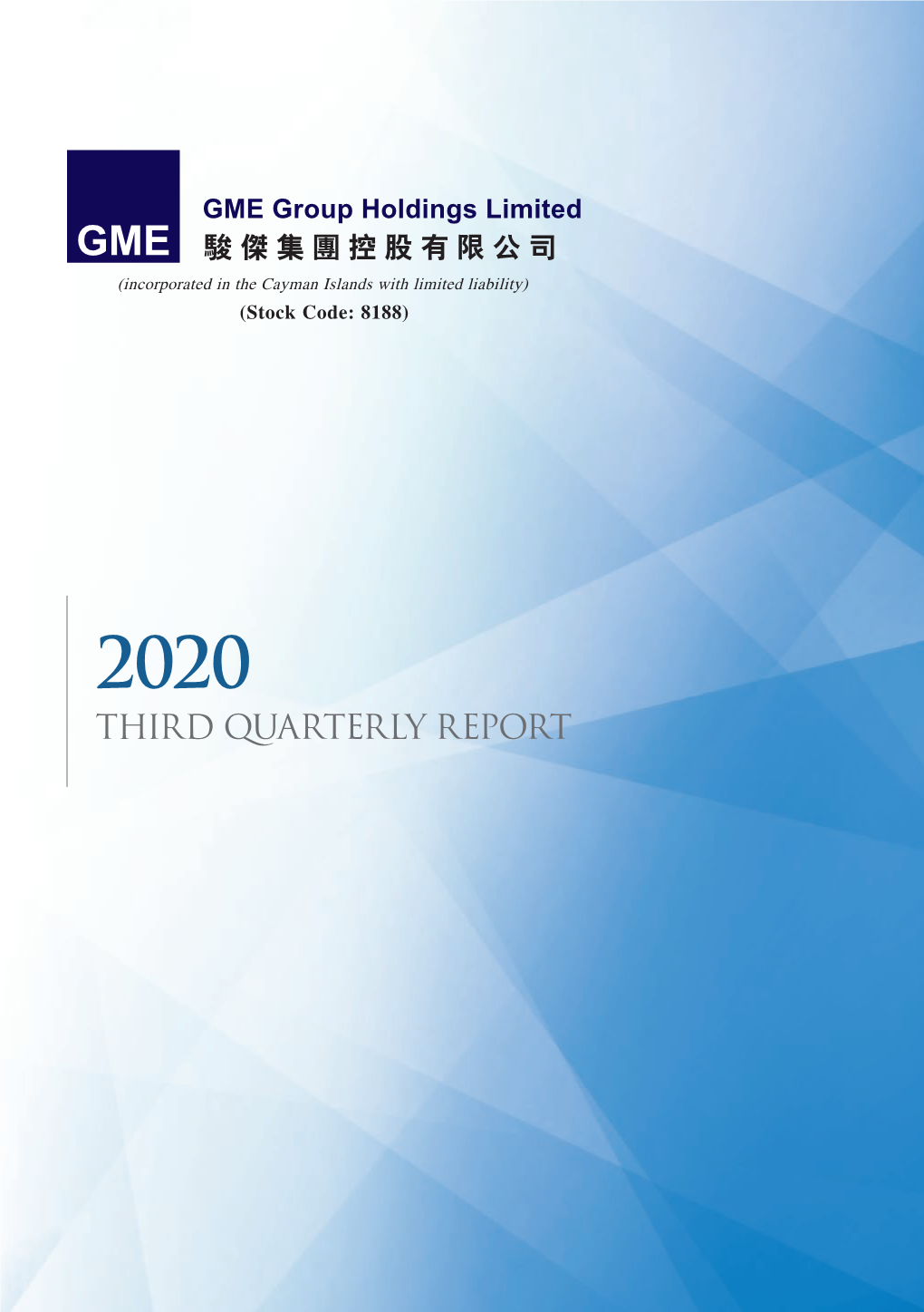 Third Quarterly Report 2020 1 CORPORATE INFORMATION