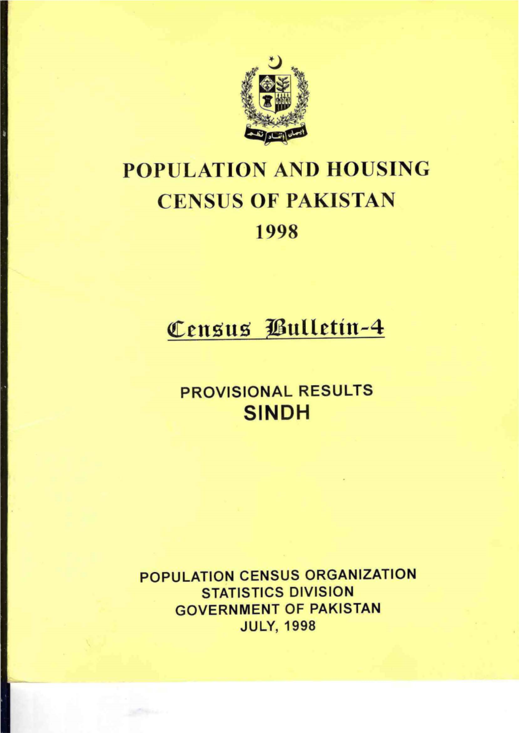 C!Census 1Bulletin-4 FORE We> RD