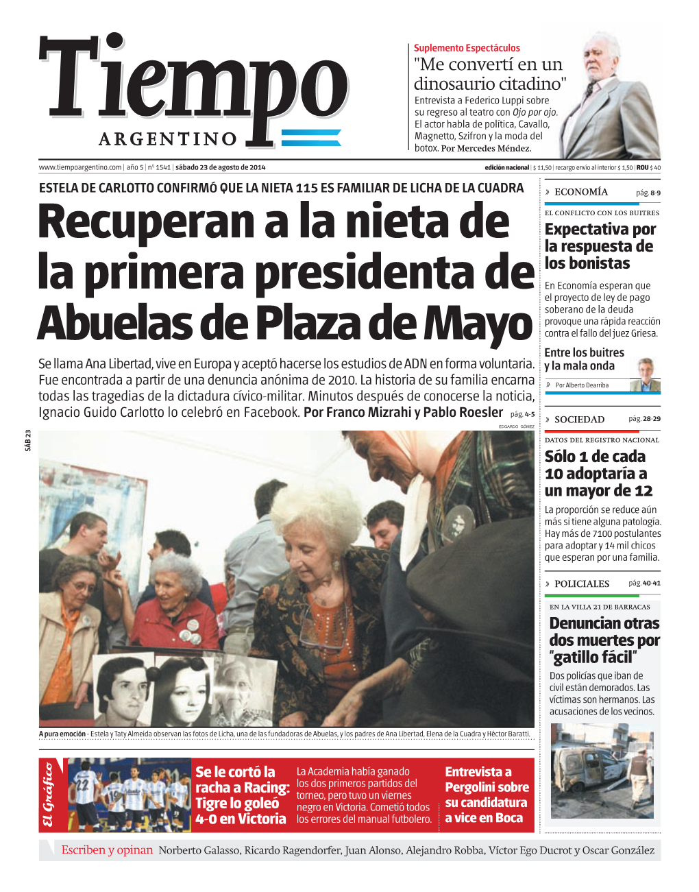 Recuperan a La Nieta De La Primera Presidenta De Abuelas De Plaza De