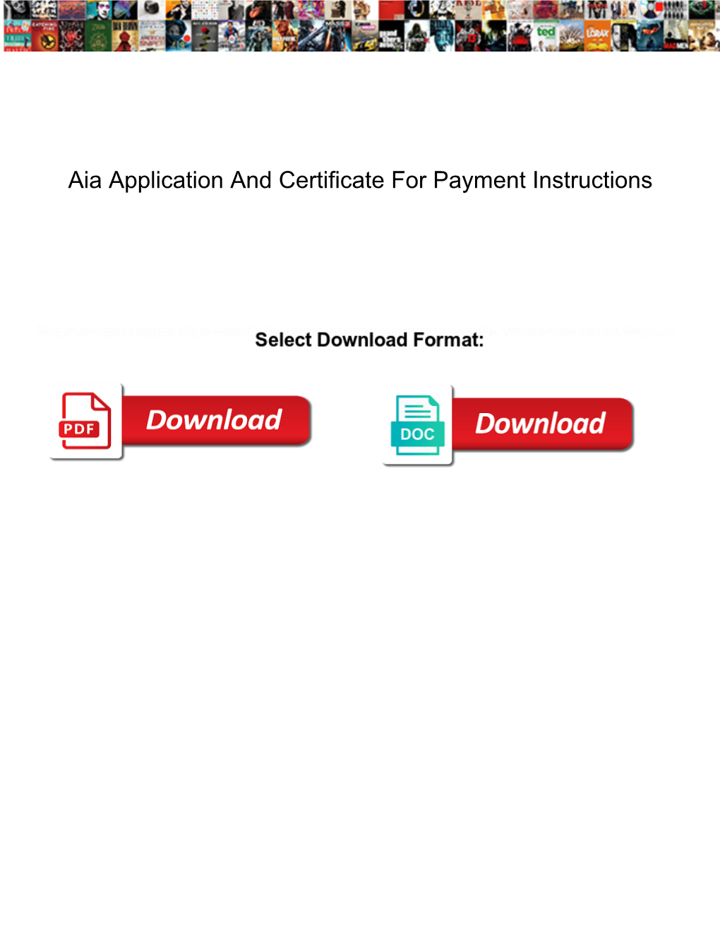 Aia Application and Certificate for Payment Instructions