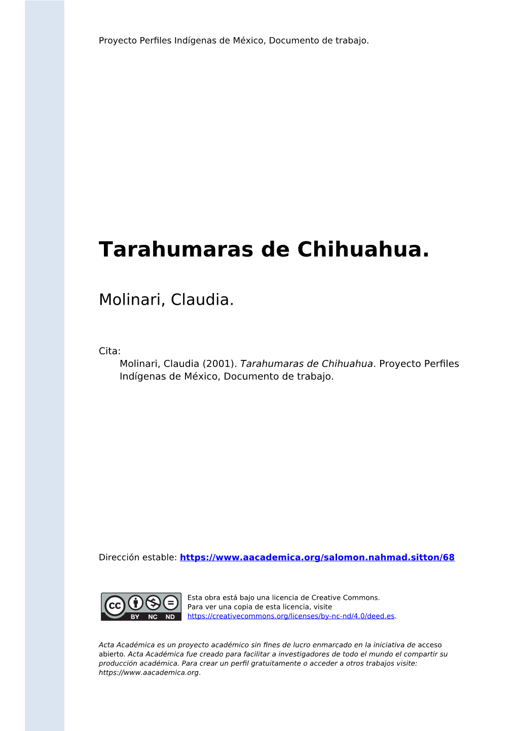 Tarahumaras De Chihuahua