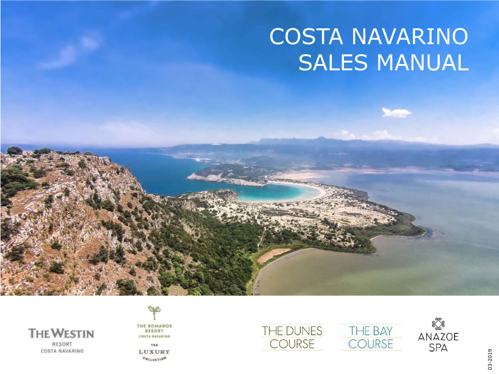 Costa Navarino Sales Manual