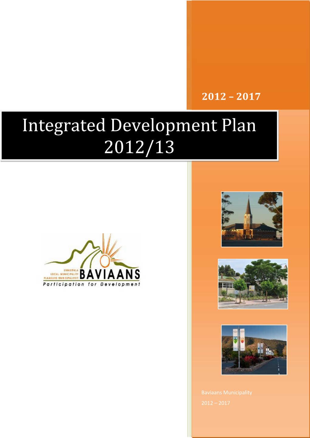 Integrated Development Plan 2012/13