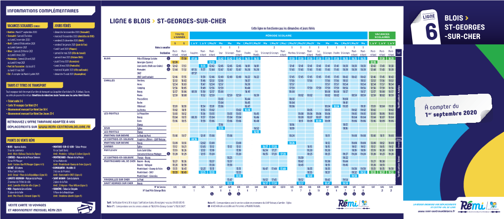 Ligne 6 Blois &gt; St-Georges-Sur-Cher