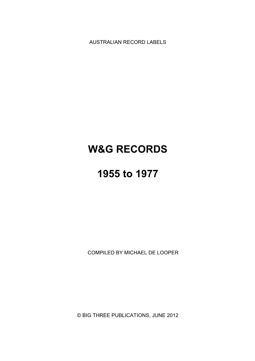 W&G 1955-1977