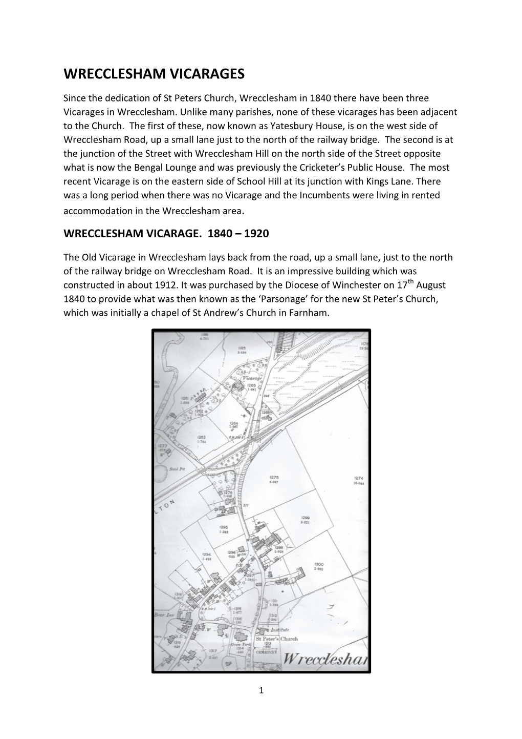 Wrecclesham Vicarages